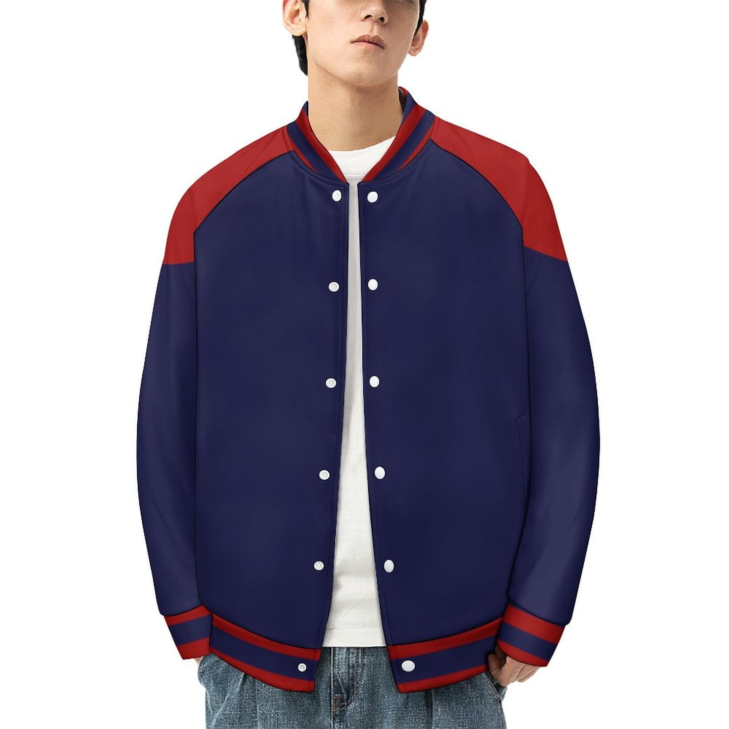 The Year 2099 Men's Button Up Baseball Jacket