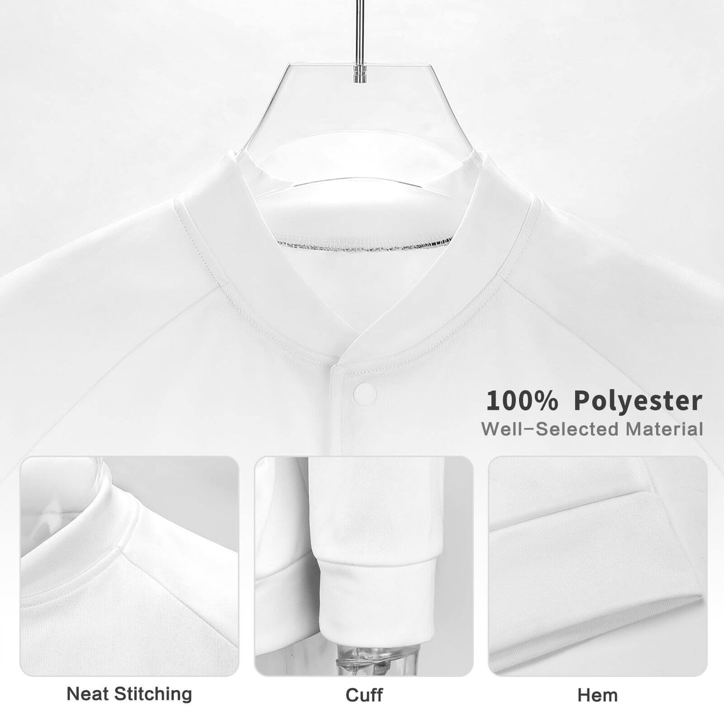 The Year 2099 Men's Button Up Baseball Jacket