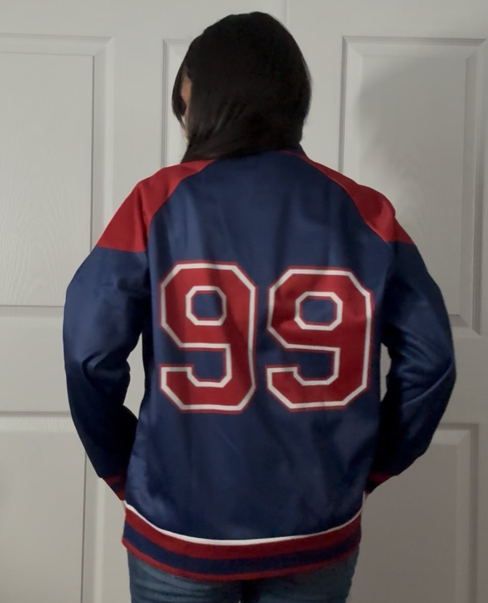 The Year 2099 Men's Button Up Baseball Jacket